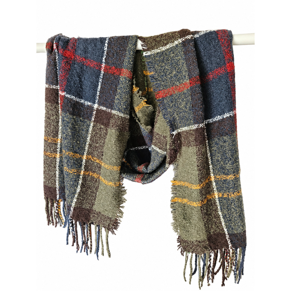 Barbour Ladies Tartan Boucle Scarf -  Classic Tartan